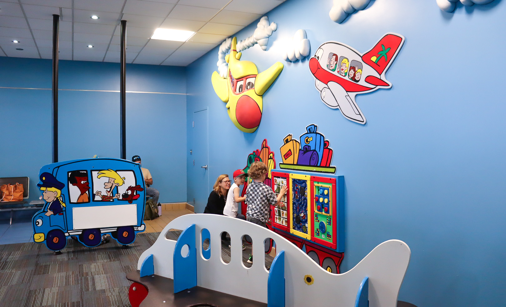 A photo of the children's play area